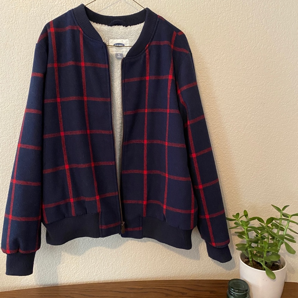 Plaid Bomber Jacket